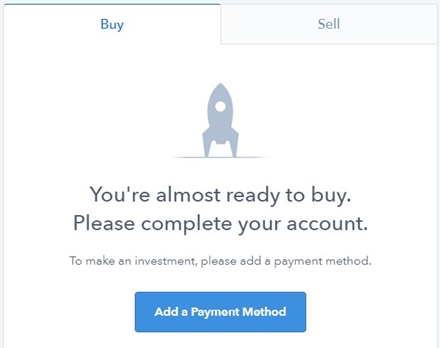 coinbase payment screen