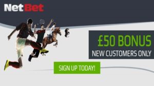 netbet sportsbook £50 welcome bonus offer