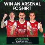 Arsenal FC shirt giveaway by Sportsbet.io